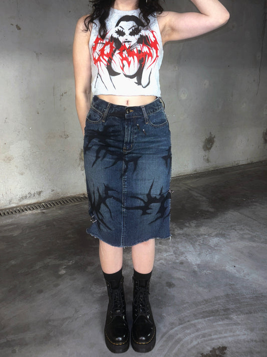 hard hardhardware denim skirt size 10/8